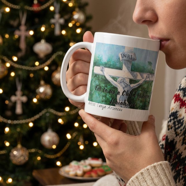 Taza De Café Versículo Bíblico Razón de la Temporada  (Subido por el creador)