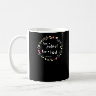 Taza De Café Versículo de la Biblia cristiana El amor es pacien