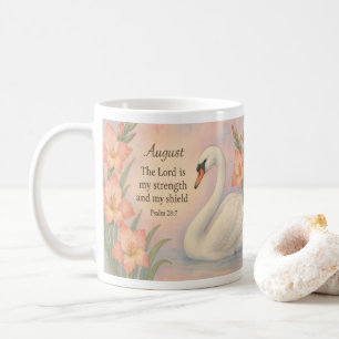 Taza De Café Versículo de la Biblia del Flamenco de Agosto Naci