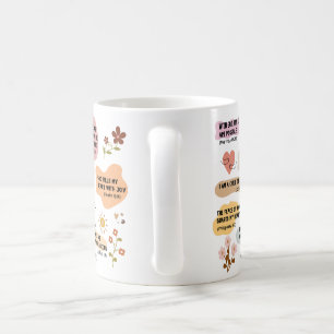 Taza De Café Versión de Boho de My Daily Bible Affirmations