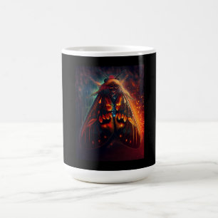 Taza De Café Versión de fantasía de una polilla tigre con cara