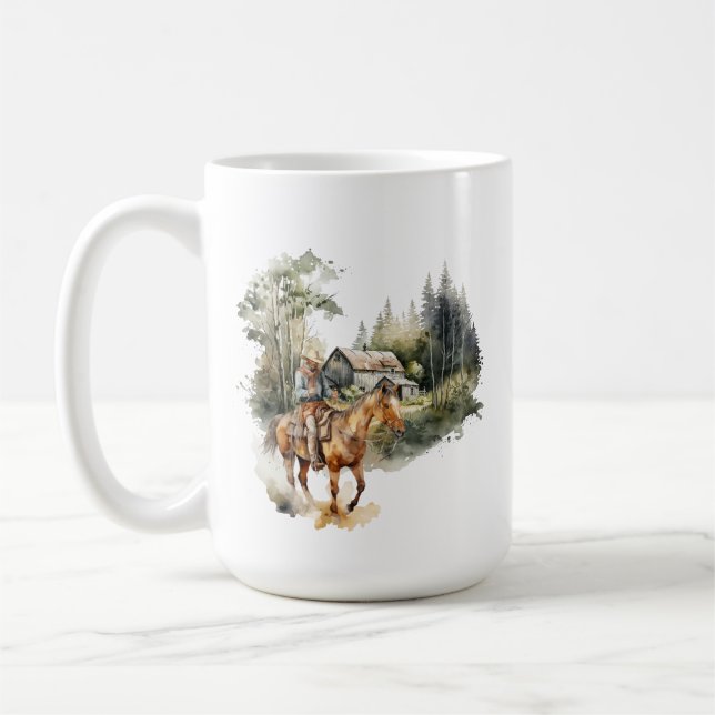 Taza De Café Versión occidental de vaquero de la biblia (Izquierda)