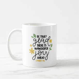 Taza De Café Verso de la Biblia Cristiana Estar Verdaderamente 