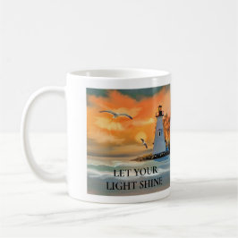 Taza De Café Verso de la Biblia Cristiana Que Tu Luz Brilla