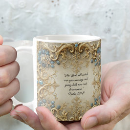 Taza De Café Verso de la Biblia del Personalizable de Victoria