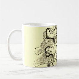 Taza De Café Vértebras de la anatomía el | del vintage
