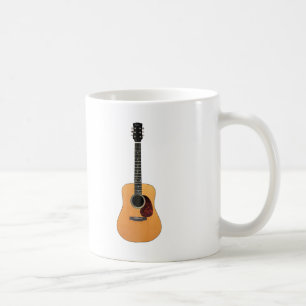 Taza De Café Vertical de la guitarra acústica
