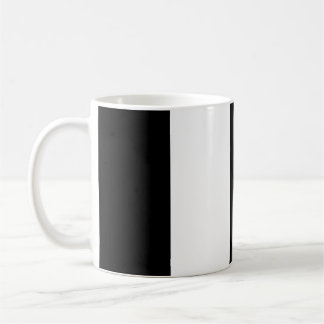 Taza De Café Vertical rayado de blanco y negro
