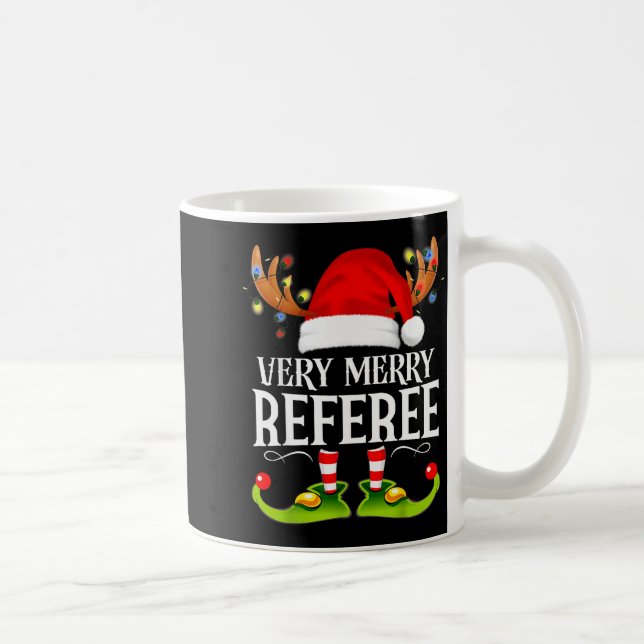 Taza De Café Very Merry X-mas Referee Matching Christmas  (Derecha)