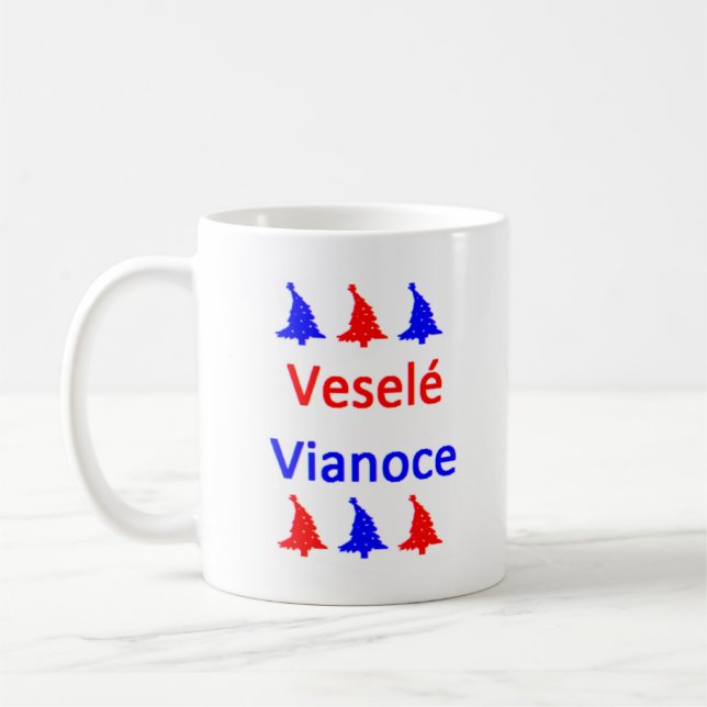 Taza De Café vesele vianoe coffee mug (Izquierda)