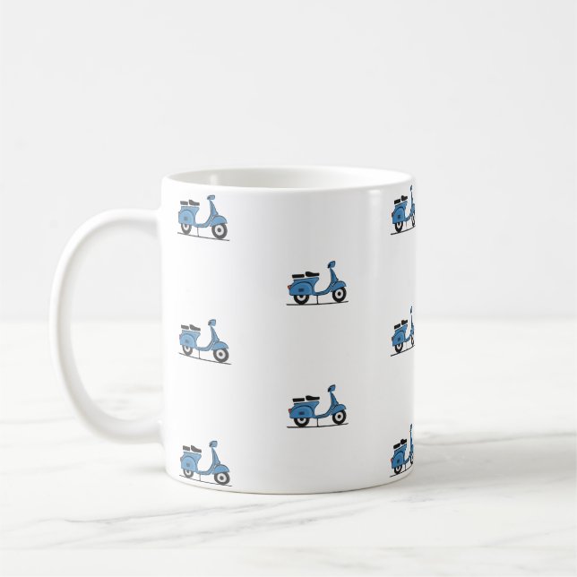 Taza De Café vespa azul (Izquierda)