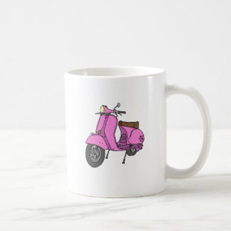 Taza De Café Vespa de motor rosada