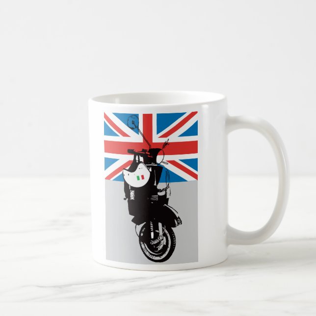 Taza De Café Vespa retro de Moto el | (Derecha)