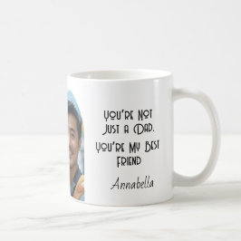 Taza De Café Vest dad papá y foto Personalizado