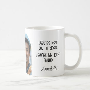 Taza De Café Vest dad papá y foto Personalizado