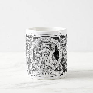 Taza de café Vesta de Adolphe Giraldon