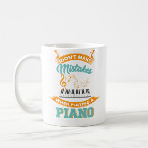 Taza De Café Vestido Divertido de Piano para un Pianista