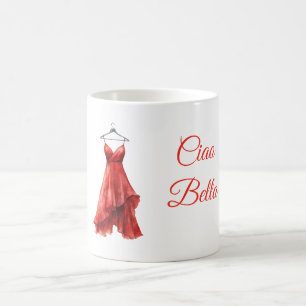 Taza De Café Vestido Rojo Ciao Bella