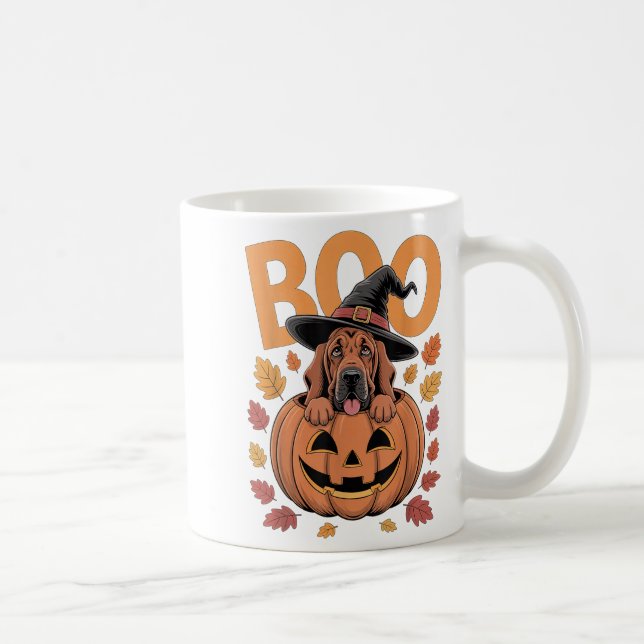 Taza De Café Vestimenta sangrienta en calabaza Halloween Bloodh (Derecha)