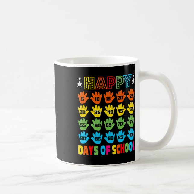 Taza De Café Vestuario Escolar Para Niños Chicas Niños 100 Días (Derecha)