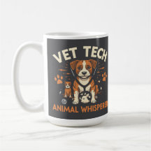 Vet Tech Animal Whisperer Cute Cuppy Stethoscope