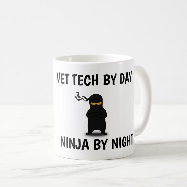 TAZA DE CAFÉ VET TECH NINJA COFFEE MUG (Anverso derecho)