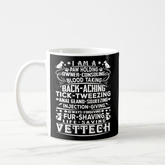 Taza De Café Vet Tech Vet Tech Gray Small (Izquierda)