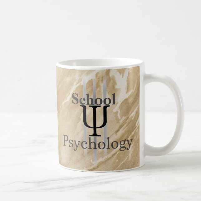 Taza de café veteada de la psicología de la (Derecha)