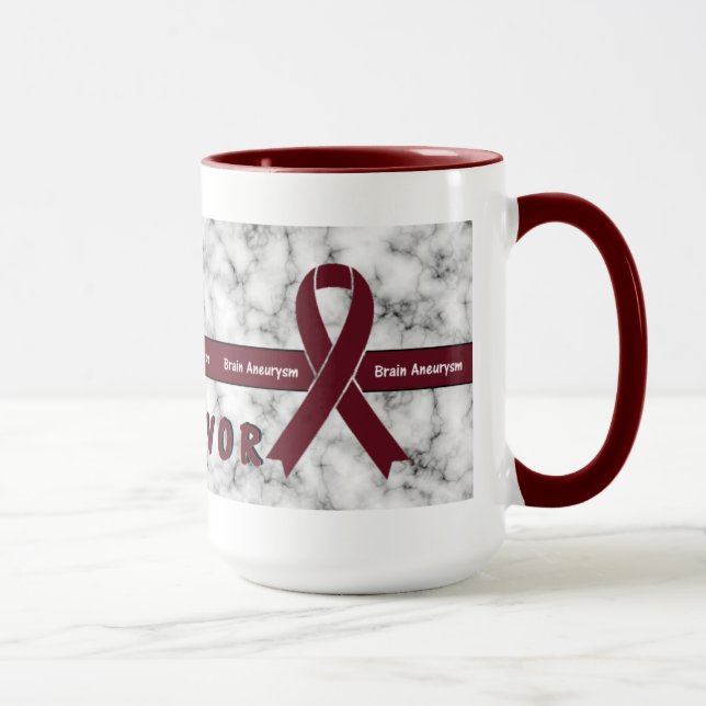 Taza de café veteada superviviente del Aneurysm (Derecha)