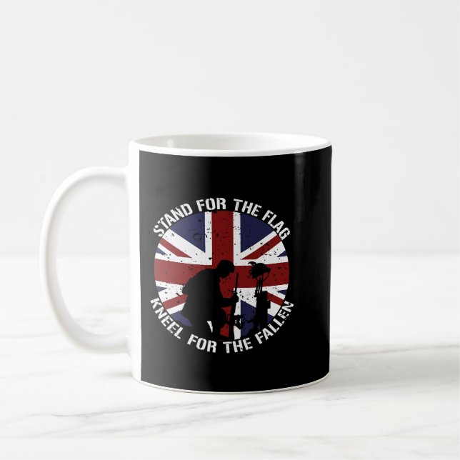 Taza De Café Veterana leyenda del ejército británico y viejo y  (Izquierda)