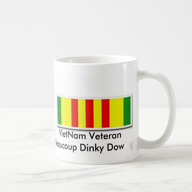 Taza De Café Veterano Beaucoup Dow pequeño de Vietnam (Derecha)