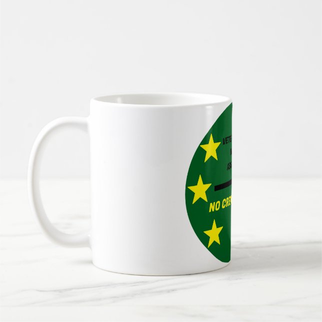 Taza De Café Veterano café Mug (Izquierda)