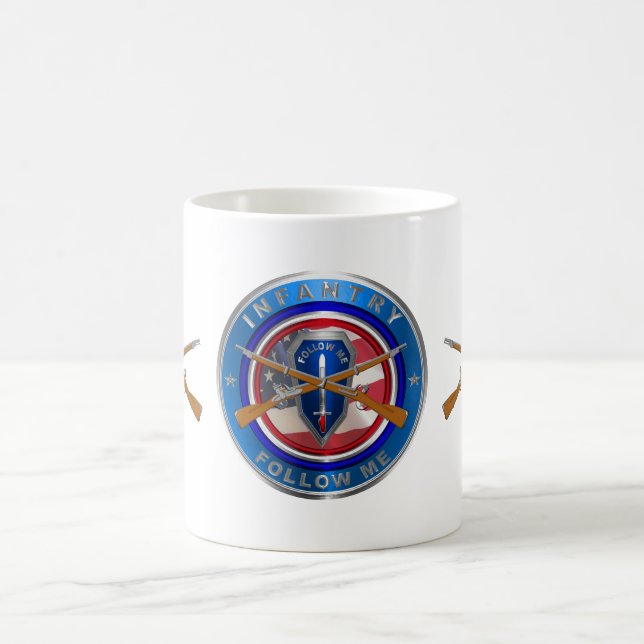 Taza De Café Veterano de Infantería (Centro)