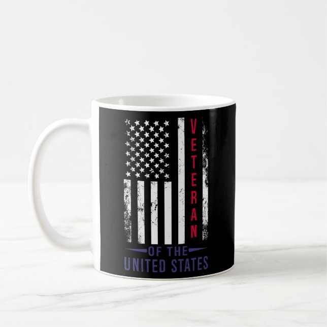 Taza De Café Veterano De Los Estados Unidos (Izquierda)