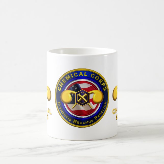 Taza De Café Veterano del Cuerpo Químico  (Centro)