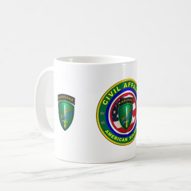 Taza De Café Veterano del Ejército de Asuntos Civiles (Anverso izquierdo)