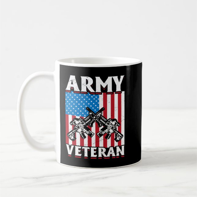 Taza De Café Veterano del Ejército de los Estados Unidos 162 (Izquierda)
