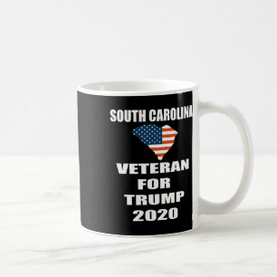 Taza De Café Veterano Patriota Para Trump Carolina Del Sur Para