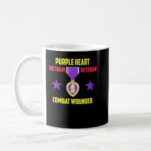 Taza De Café Veterano vietnamita de Purple Heart