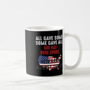 Taza De Café Veteranos anti Trump contra Trump