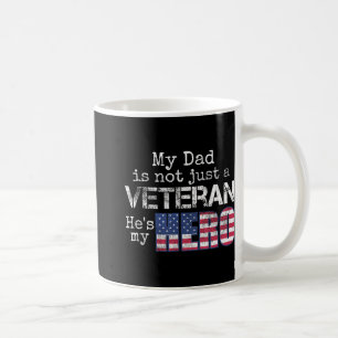 Taza De Café Veteranos de familia militar apoyan a mi papá