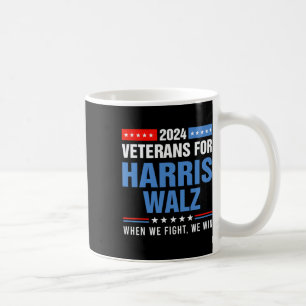 Taza De Café Veteranos De La Campaña Presidencial Harris W 2024