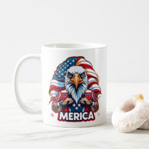 Taza De Café Veteranos Día Bandera Americana Águila Patriótica