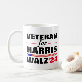 Taza De Café Veteranos personalizados de las elecciones Harris 