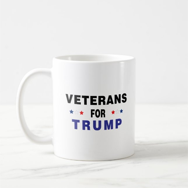Taza De Café Veteranos Por Trump (Izquierda)