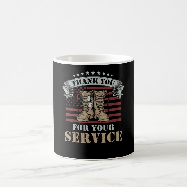 Taza De Café Veterans Day Gift Thank You for your service (Centro)