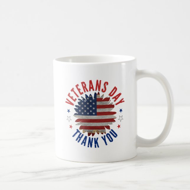 TAZA DE CAFÉ VETERANS DAY GRACIAS (Derecha)