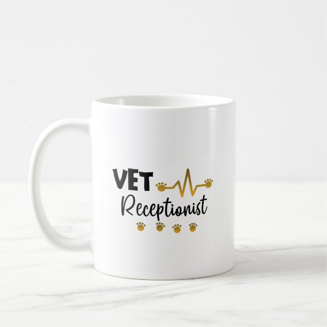 Taza De Café Veterinaria receptora Veterinaria Animal   (Izquierda)