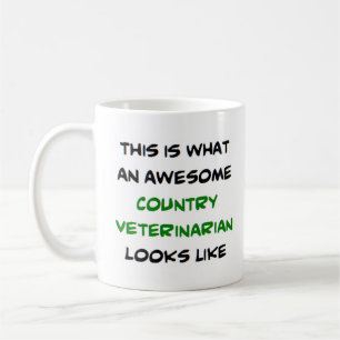 Taza De Café veterinario del país, impresionante