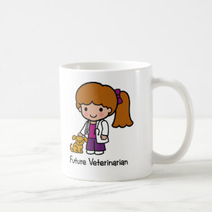 Taza De Café Veterinario futuro - chica